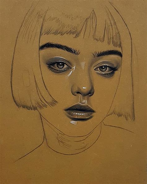 Charcoal And Chalk Pastel Portrait Drawings Pastel Portraits Chalk