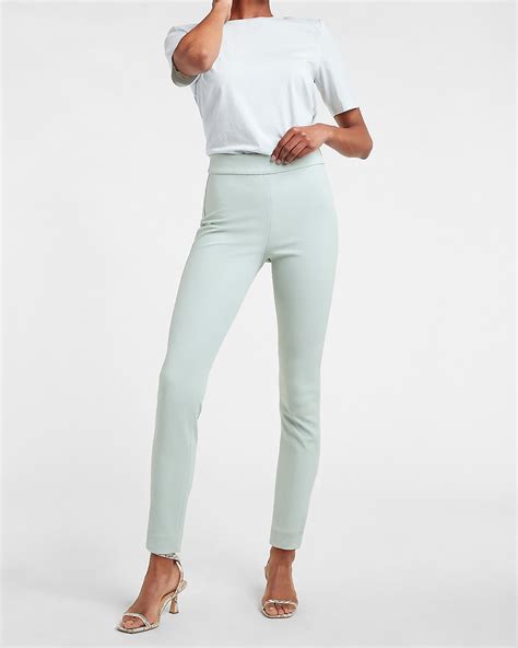 Express High Waisted Supersoft Twill Skinny Pant In Puritan Gray