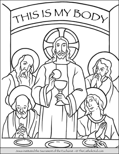 Last Supper Coloring Page Printable