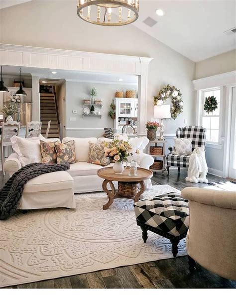 20 Lovely Living Room Design Ideas With French Country Style Rustic