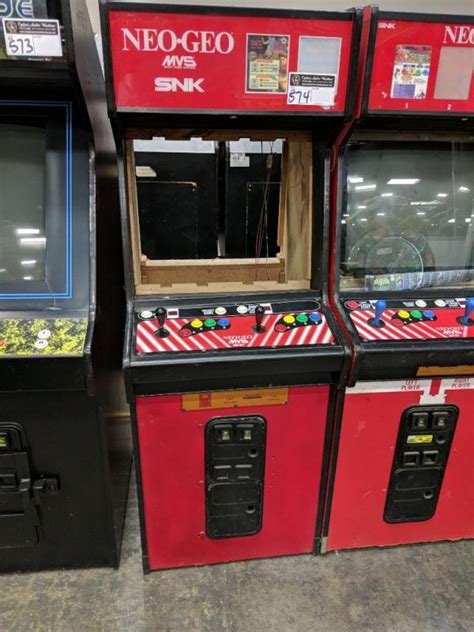 Neo Geo 2 Slot Dedicated Arcade Game Cabinet