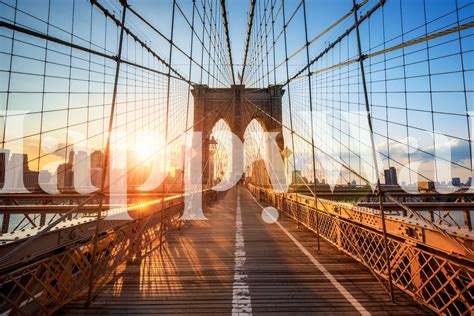 Brooklyn Bridge Sunset Ii Wallpaper Happywall