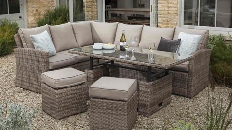 Rattan rectangle portable patio & garden tables. Hartman Hartman Essential Adjustable Rectangular Casual ...