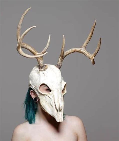 Deer Skull Mask Sz Smm Etsy