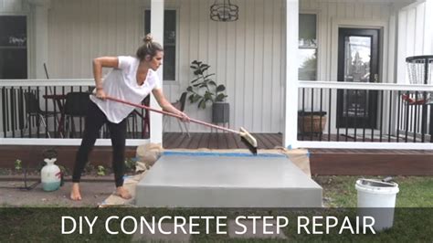 How To Repair Concrete Steps Concrete Step Refinishing Tutorial