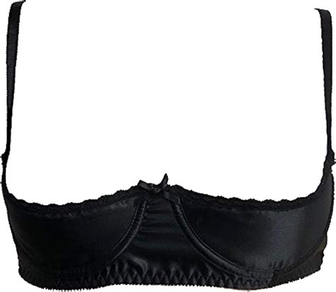 Amazon Empire Intimates Satin Shelf Bra W Open Quarter Cups Show