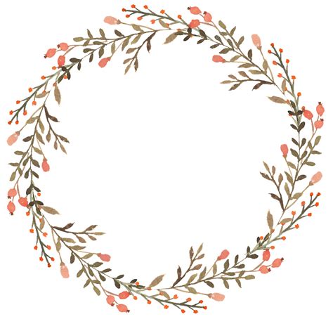 13 Transparent Flower Wreath Drawing Png