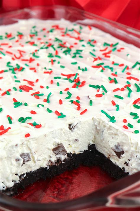 Peppermint Marshmallow No Bake Dessert Two Sisters