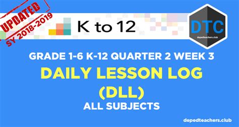 Deped Daily Lesson Log Dll Updated Sy Deped Mobile Legends