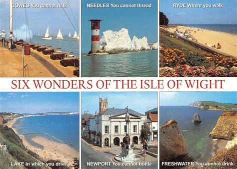 B100049 Six Wonders Of The Isle Of Wight Uk Europe United Kingdom