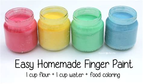 Easy Homemade Finger Paints Repeat Crafter Me