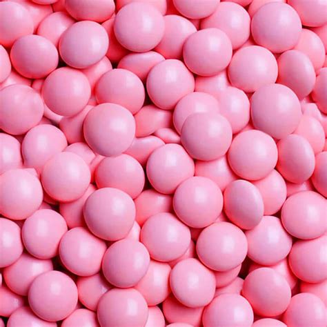 Milk Chocolate Gems Pastel Pink 2lb Bag Candy Warehouse