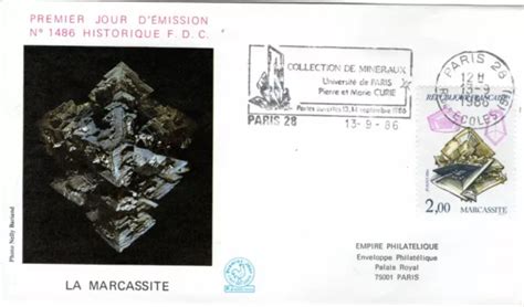 2429 FDC ENVELOPPE FLAMME 1er JOUR LES PLUS BEAUX MINERAUX MARCASSITE EUR 2 00 PicClick FR