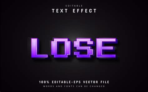 Lose Pixel Text Effect Graphic By Aglonemadesign · Creative Fabrica