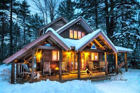 Beautiful Wooden Houses Covered With Snow Top Best Dreams