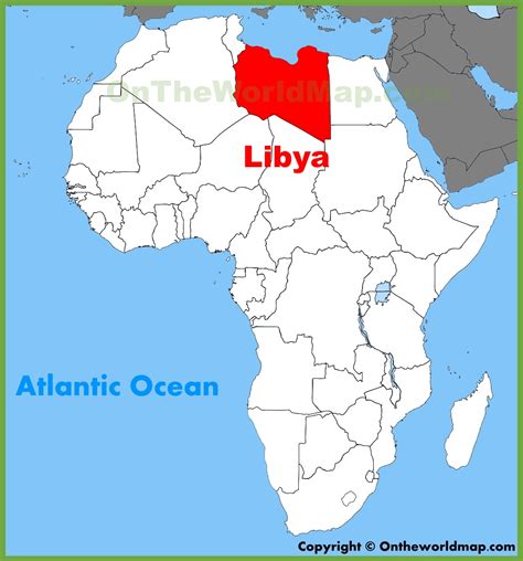 Il deserto da cartolina ancora (in parte) poco frequentato dal turismo di massa. Libya location on the Africa map