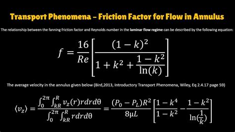 Derivative Of Friction Factor At Annulus Pipe In The Laminar Flow F