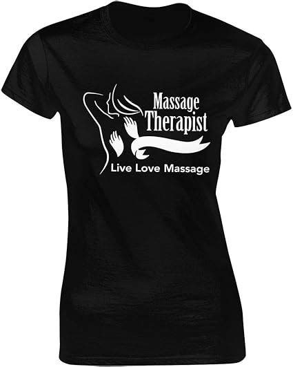 Massage Therapist Live Love Massage Womens Summer Tops Casual Short Sleeve T Shirts Cotton