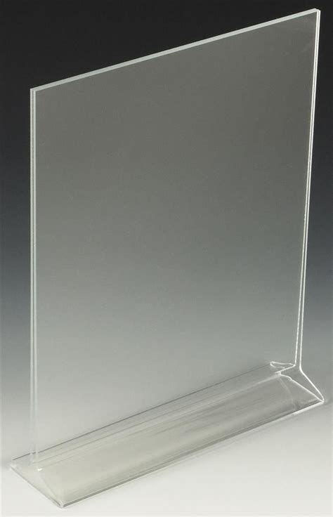 Workshop Series 8 5 X 11 Acrylic Table Sign Holder Top Insert T Style