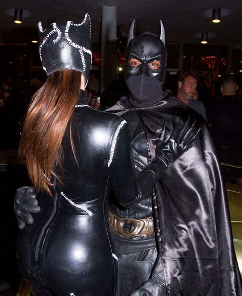 Kim Kardashian Cat Woman Costume At Halloween Party Gotceleb