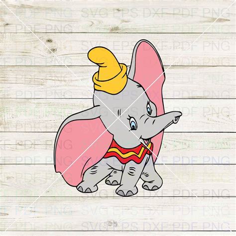 Dumbo 011 Svg Dxf Eps Pdf Png Cricut Cutting File Vector Etsy