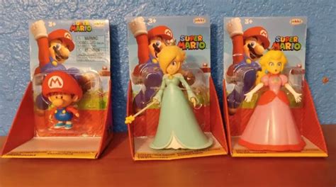 Jakks Pacific Nintendo Super Mario Bros Set Of Peach Rosalina And