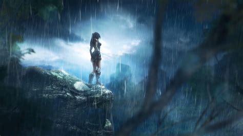 3840x2160 Tomb Raider Lara Croft Rain Game 4k HD 4k ...