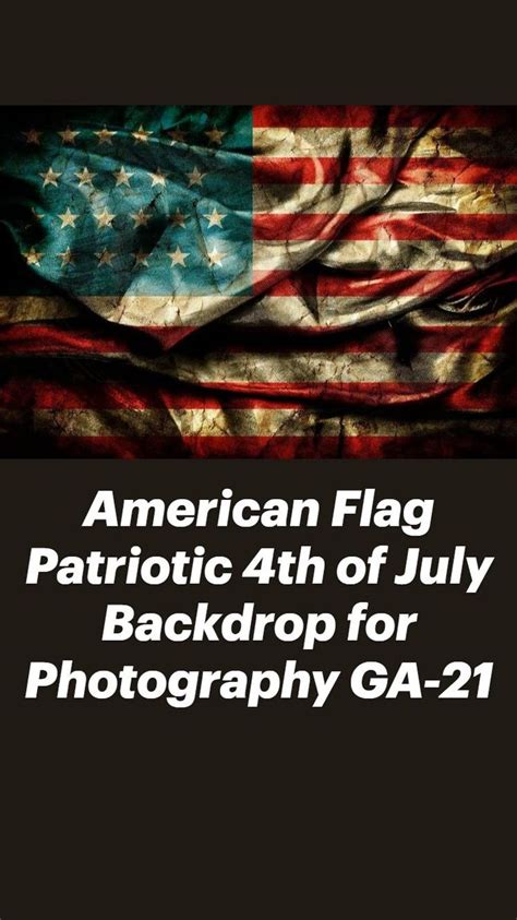 American Flag Patriotic 4th Of July Backdrop For Photography Ga 21