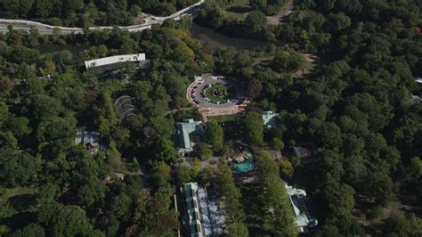 4k Stock Footage Aerial Video Approach The Bronx Zoo And Bronx Park