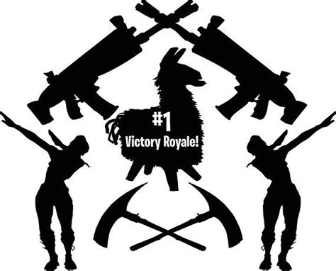 Number 1 Battle Royal Llama Fortnite Svg Birthday Fun Cricut