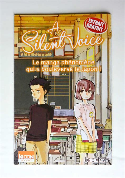 Magazine Extrait A Silent Voice De Yoshitoki Ōima Ed Ki Oon 2014