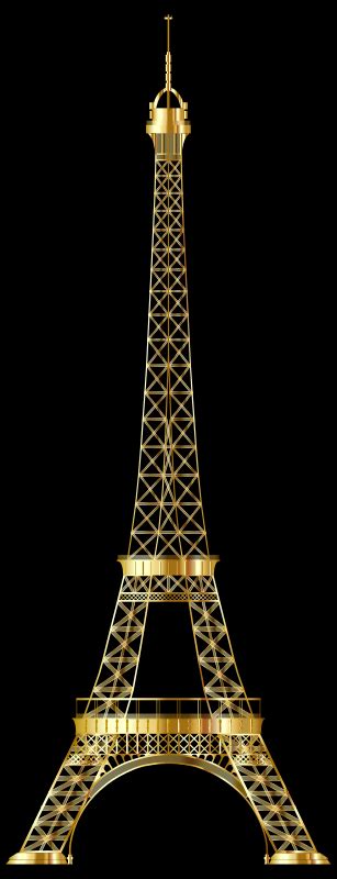 Eiffel Tower Gold Openclipart