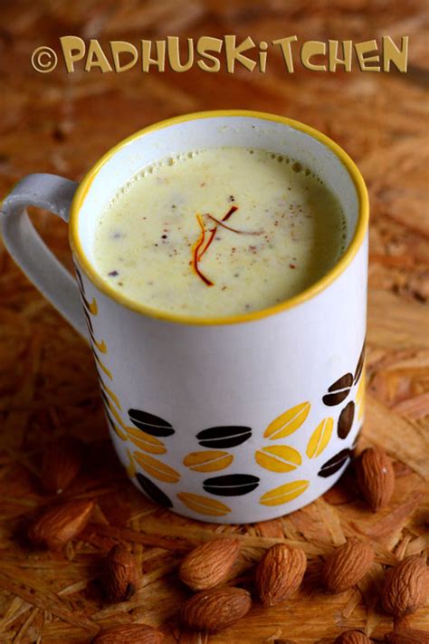 Badam Paal Recipe Almond Flavored Milk How To Make Badam Pal