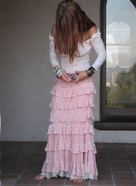 Velvet Princess Skirt In Pink By Marrika Nakk Western Chic Fashion