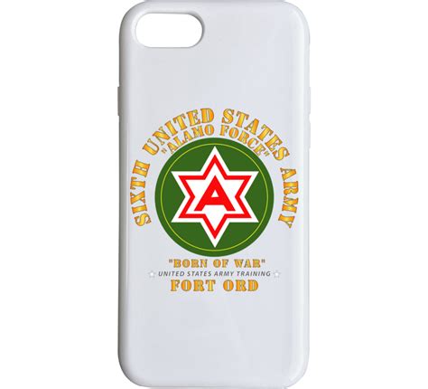 Army 6th United States Army Fort Ord Phone Case
