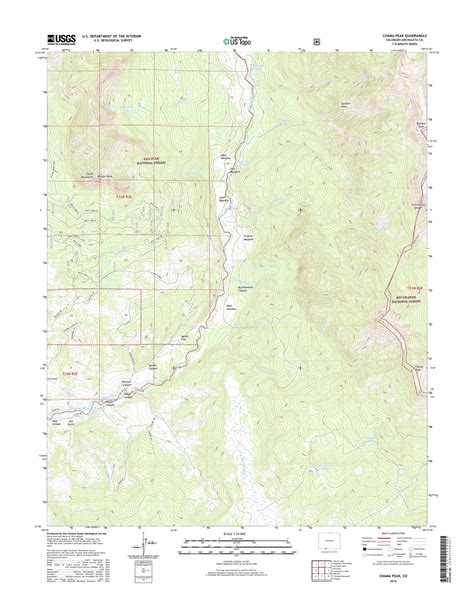 Mytopo Chama Peak Colorado Usgs Quad Topo Map