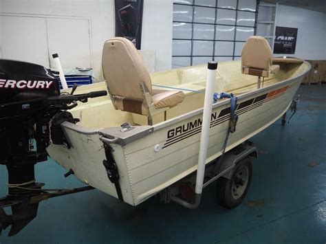 1986 Used Grumman 14 Pro Fisherman Cruiser Boat For Sale 2695