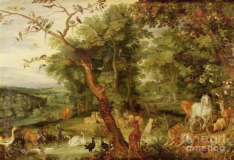 The Garden Of Eden Painting By Jan The Elder Brueghel Pixels