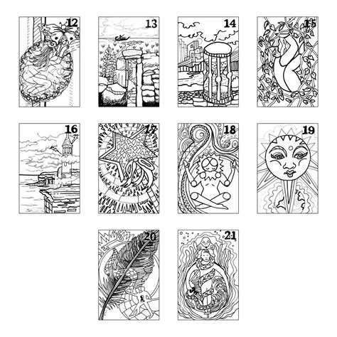 Free Printable Tarot Cards To Color Printable Word Searches
