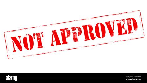Not Approved Stamp Hi Res Stock Photography And Images Alamy