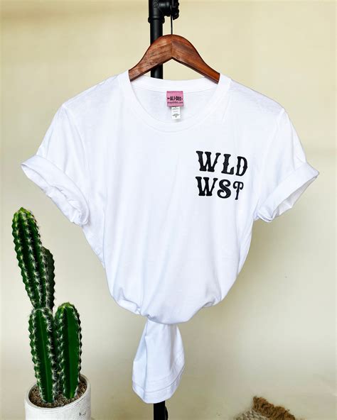 Wld Wst Western Graphic Tee White Ali Dee Wholesale