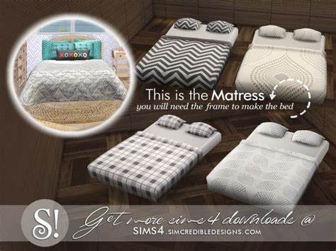 Jules Bed Mattress The Sims 4 Download Simsdomination