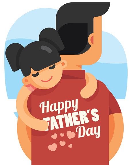 A personalized card with a special message for dad will let him know how much you appreciate all of his priceless advice and unconditional support. Happy Fathers Day Illustration - Download Free Vectors ...