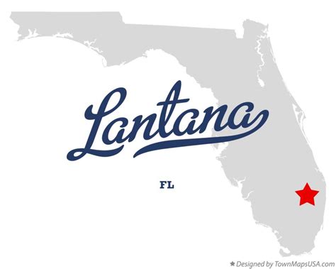 Map Of Lantana Fl Florida