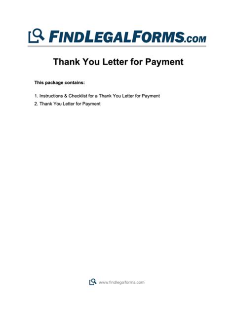 Need A Thank You Letter For Payment Heres A Free Template Create