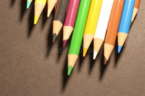 Colored Pencil Box Stock Photo Image Of Coloured Drawing 130150122
