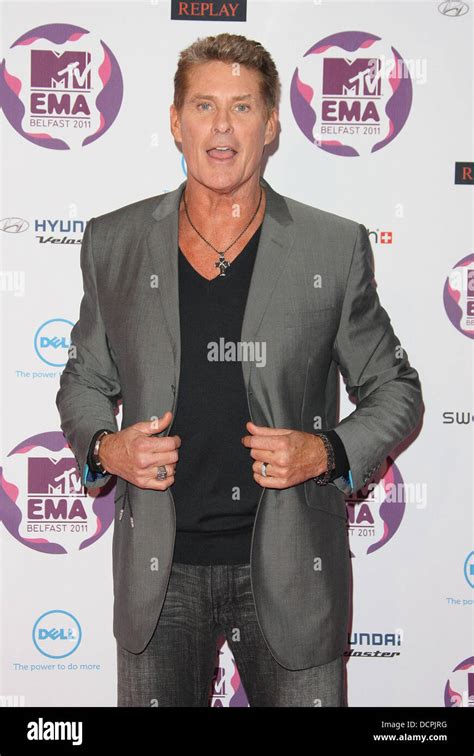 David Hasselhoff The Mtv Europe Music Awards 2011 Emas Held At The