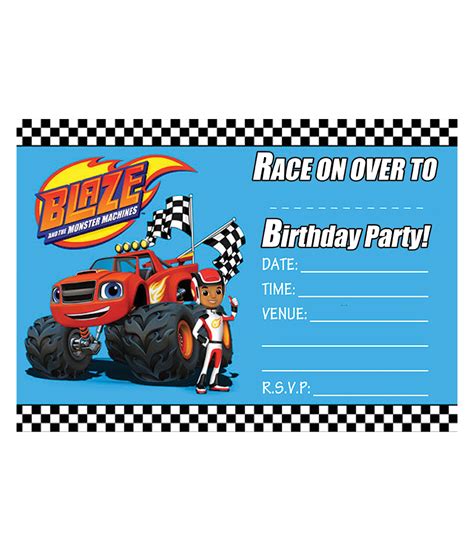 Each blaze monster machines party ideas picture links to the pin we found on pinterest, so feel free to give these pinners. Blaze and the Monster Machines Birthday Party Invitations
