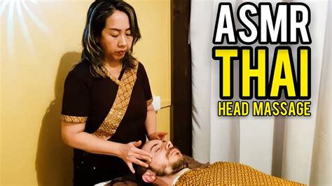 Asmr Relaxing Thai Head Massage Asmr Barber Youtube