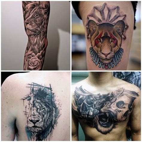 Das wilde und unvorhersehbare übt ebenso einen reiz aus. 1001 + coole Löwen Tattoo Ideen zur Inspiration | Löwe ...